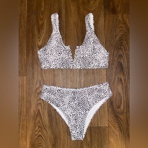 Black and White Bikini Set